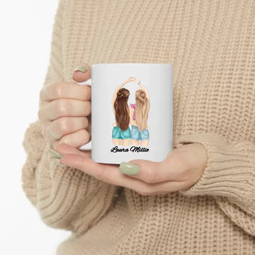 Best friend girl personalized mug
