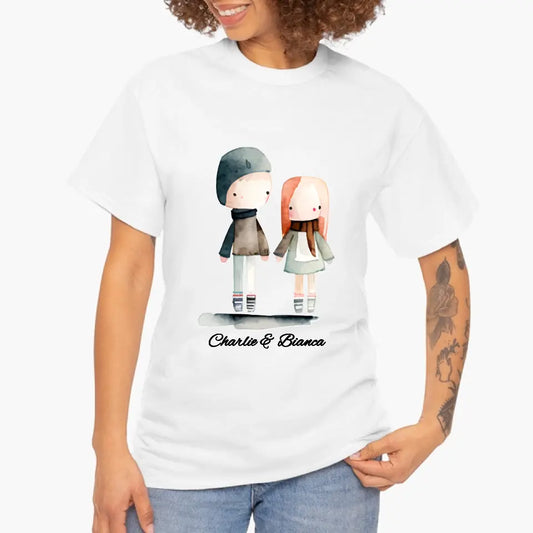Cute Doll Couple Unisex T-shirt