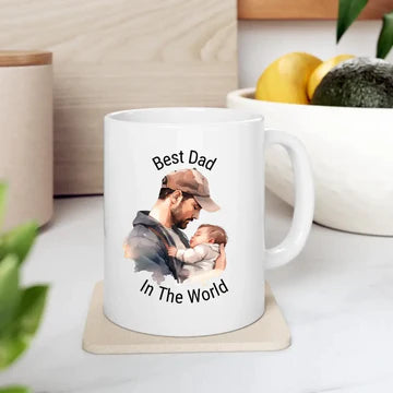 Best dad in world personalized mug